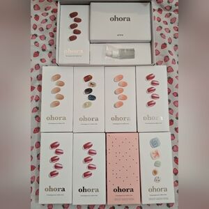 Ohara Gel Strips Lot New And Unused 7 Mani 2 Pedi UV Lamp For Curing